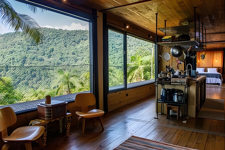 Casa com piscina natural na Aldeia Rizoma