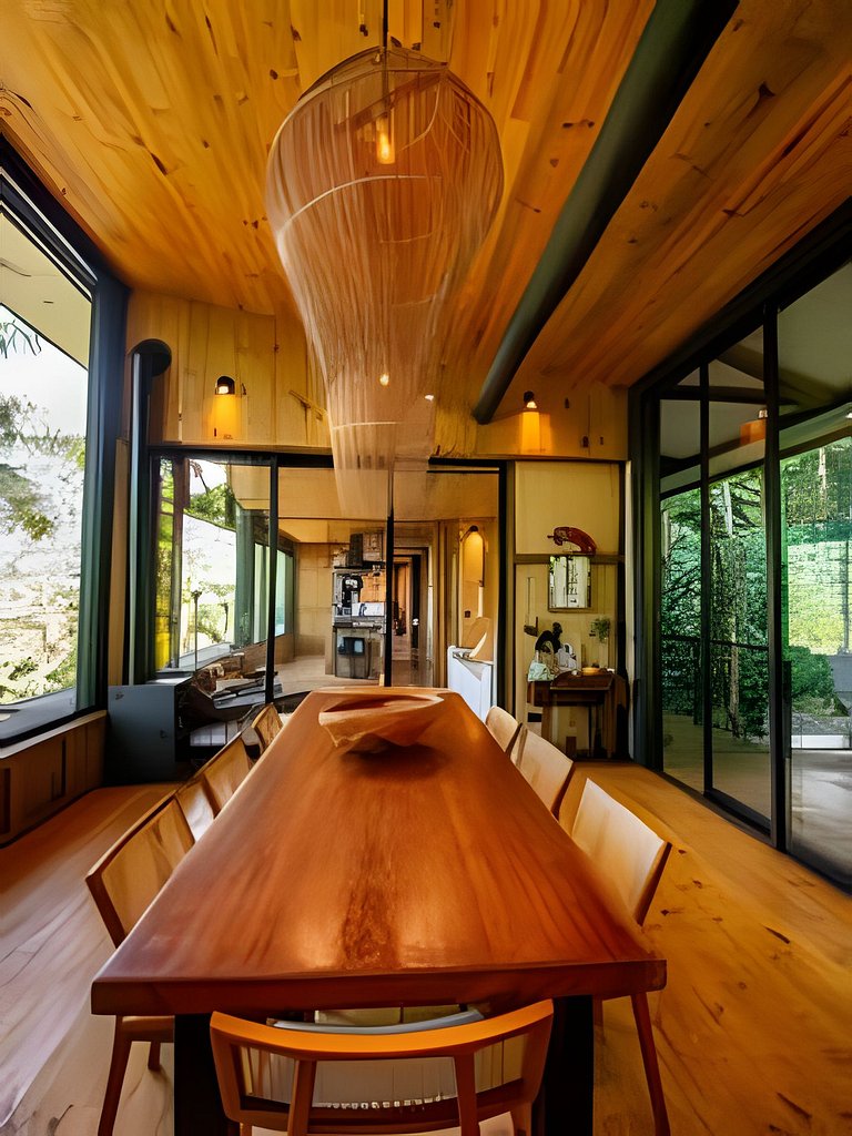 Casa com piscina natural na Aldeia Rizoma