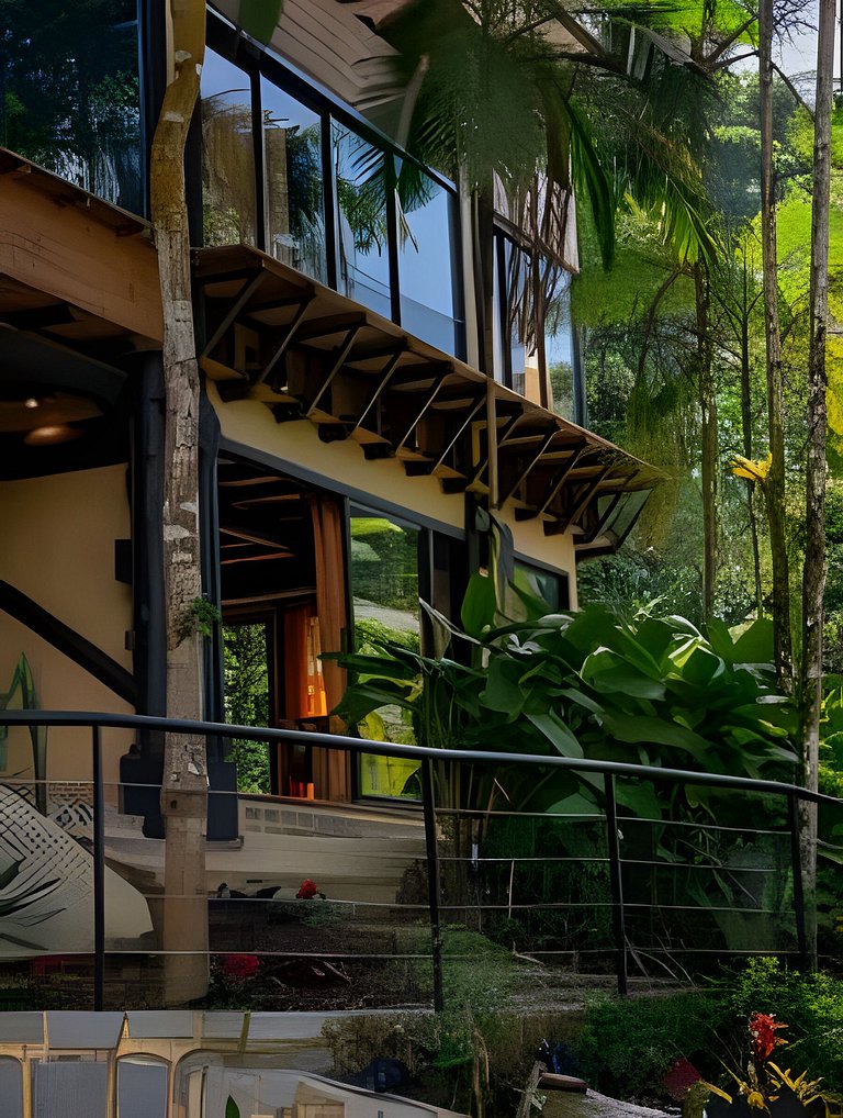 Casa com piscina natural na Aldeia Rizoma