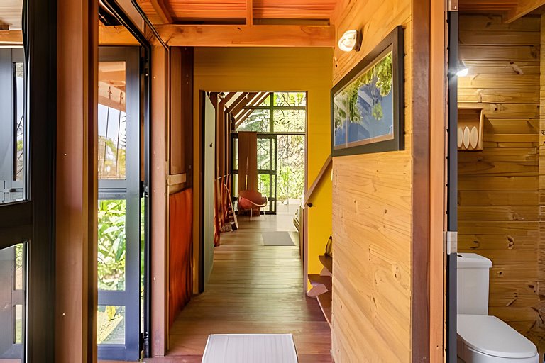 Casa Asha - design com cachoeira na Aldeia Rizoma