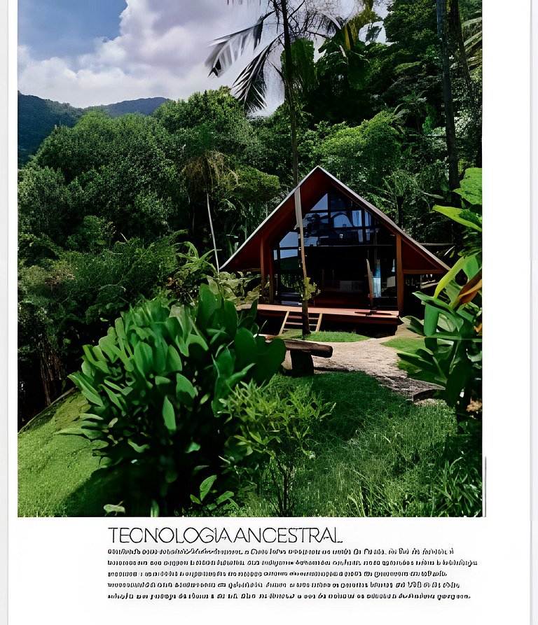 Casa Asha - design com cachoeira na Aldeia Rizoma