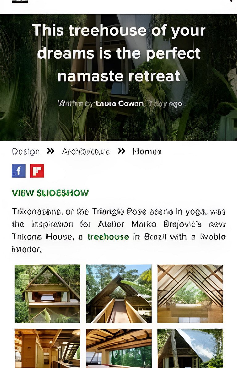 Casa Trikona - Imersa na floresta na Aldeia Rizoma