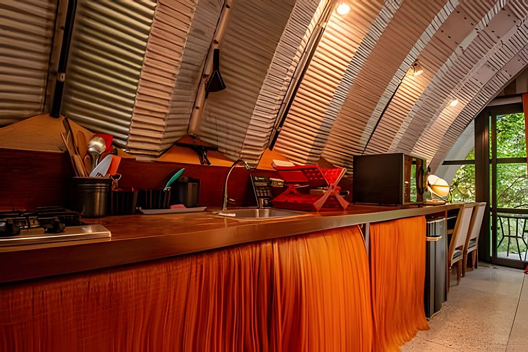 Refúgio aconchegante na Aldeia Rizoma