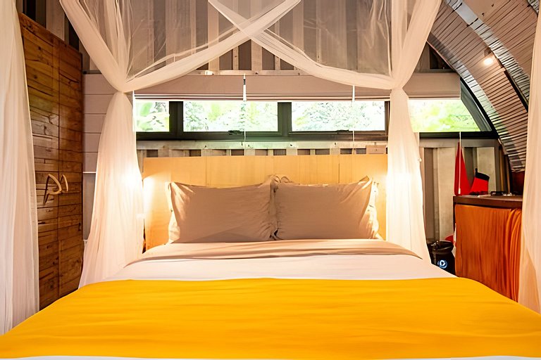 Refúgio aconchegante na Aldeia Rizoma