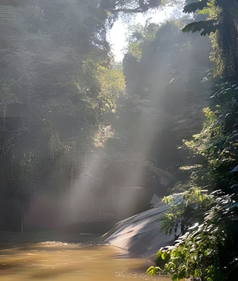 Refugio aconchegante e futurista na floresta