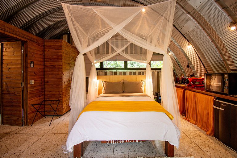 Refúgio aconchegante na Aldeia Rizoma