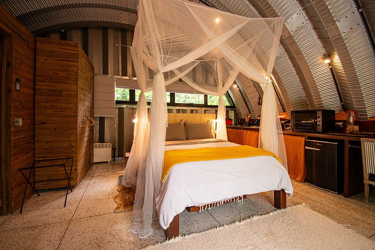 Refúgio aconchegante na Aldeia Rizoma