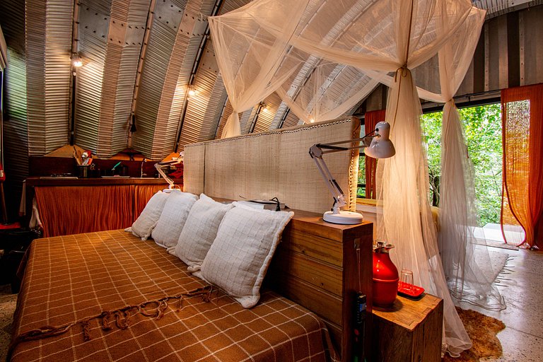 Refúgio aconchegante na Aldeia Rizoma