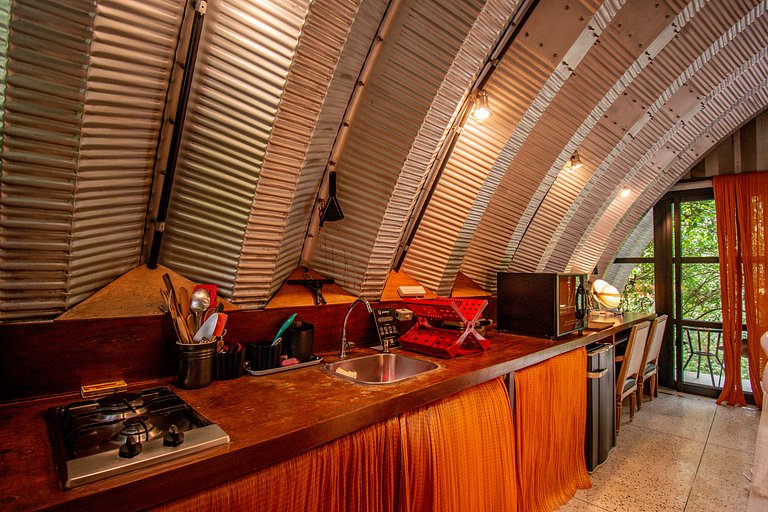 Refúgio aconchegante na Aldeia Rizoma