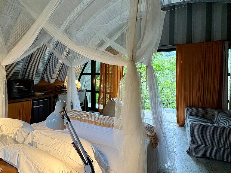 Refúgio aconchegante na Aldeia Rizoma