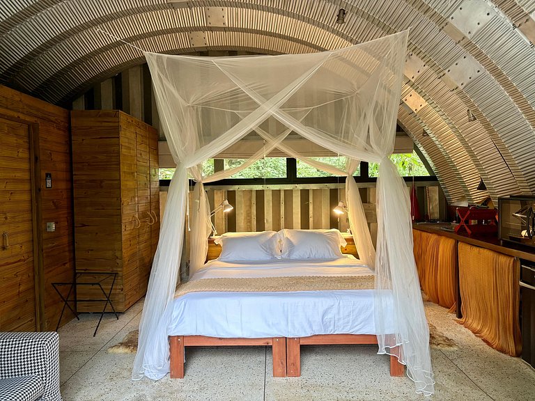 Refúgio aconchegante na Aldeia Rizoma