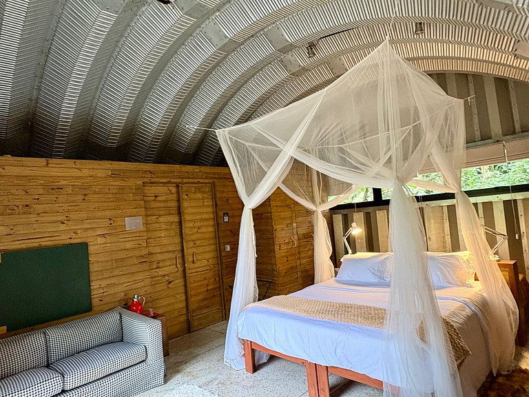 Refúgio aconchegante na Aldeia Rizoma