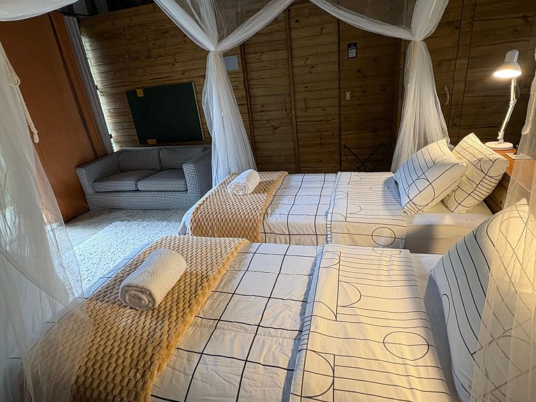 Refúgio aconchegante na Aldeia Rizoma